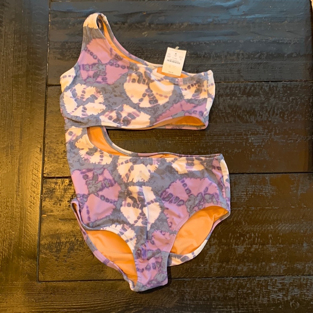 New with tags! Girls size 12 Crewcuts one-piece bathing suit.